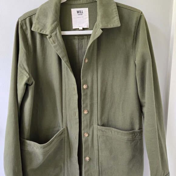 Sezane Will Jacket in Cotton Khaki green size small - Picture 5 of 5